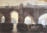 Joseph Mallord William Turner Old London bridge France oil painting artist